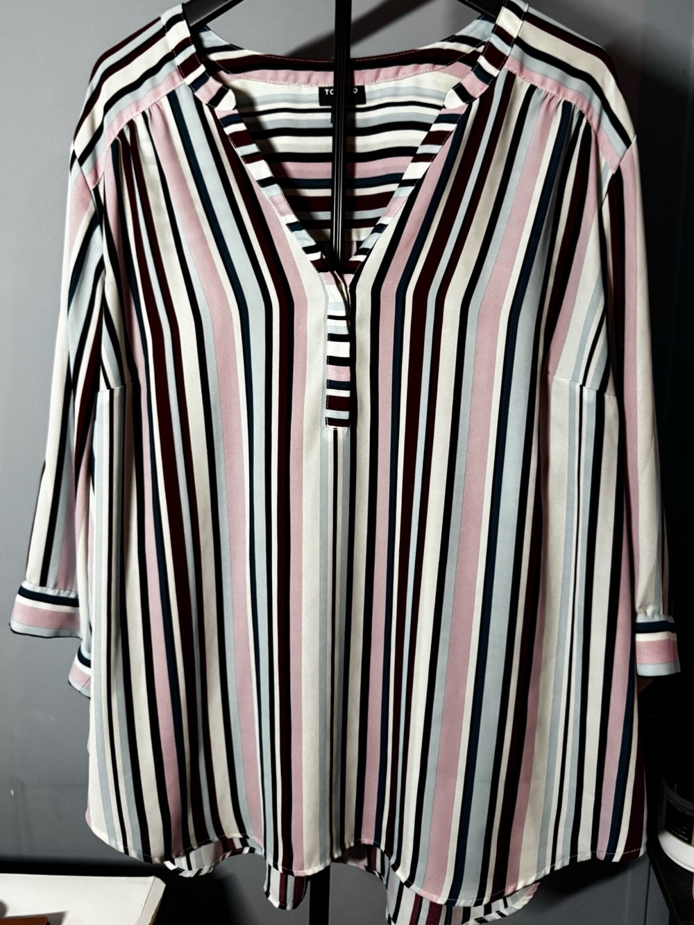 Torrid Harper Striped Pullover Blouse Size 3 / 3X Multicolor